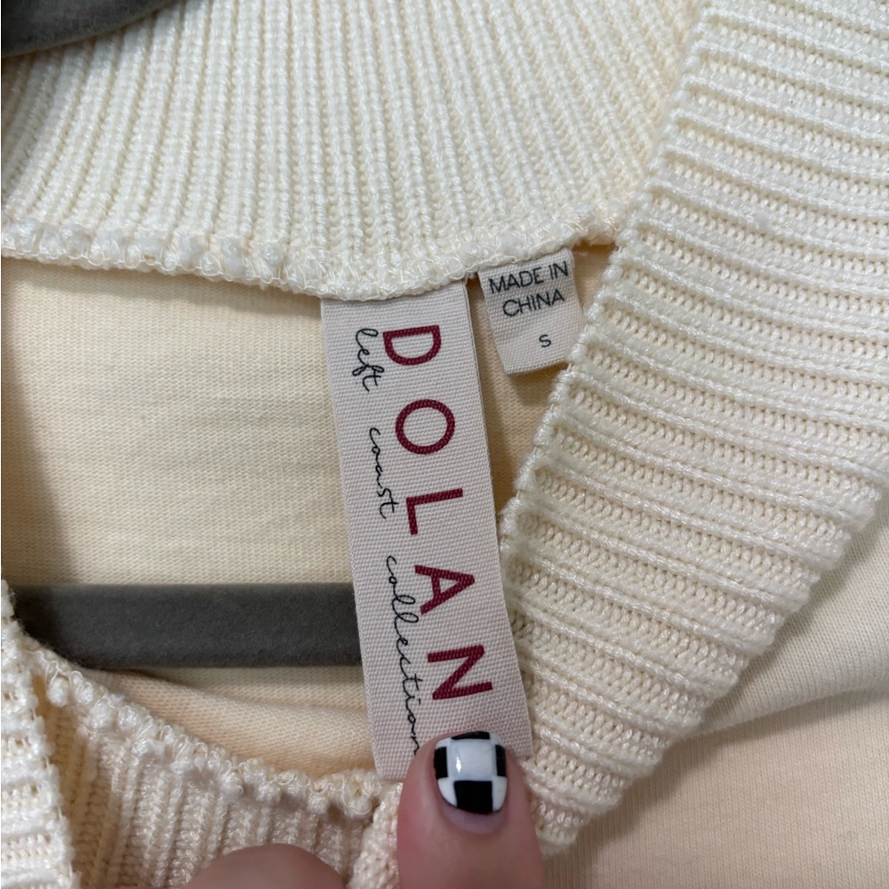 Anthropologie Cream Puff-Sleeve Knit Sweater - Cream - Picture 5 of 6